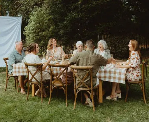 Classic family-style three-course dinner served by a private chef