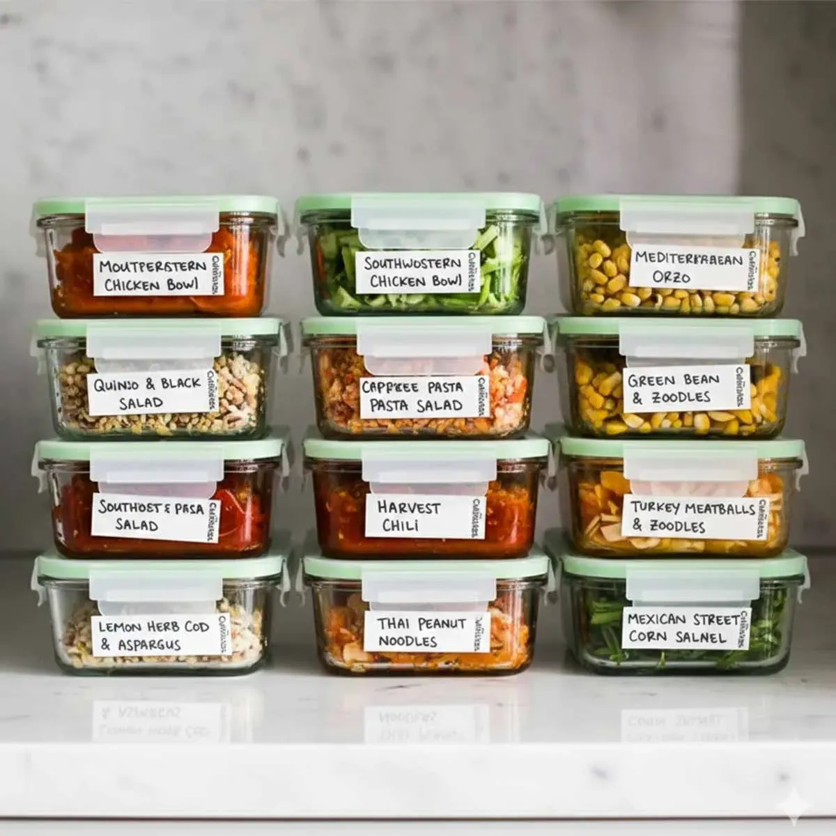 Meals prepped in-home by a private chef for a Las Vegas client