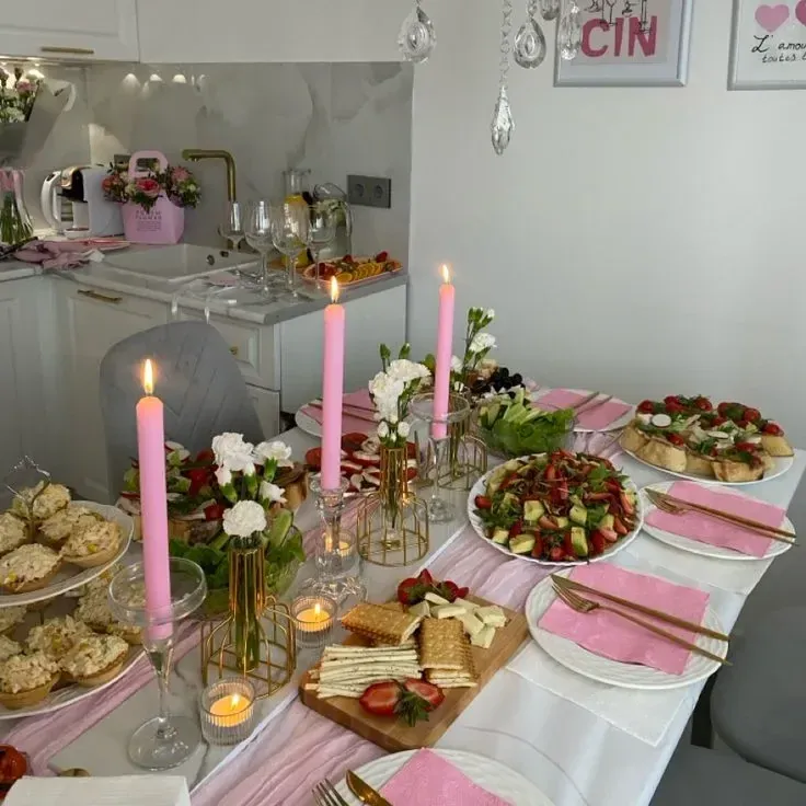 Party brunch buffet with live DJ catered by a Las Vegas private chef
