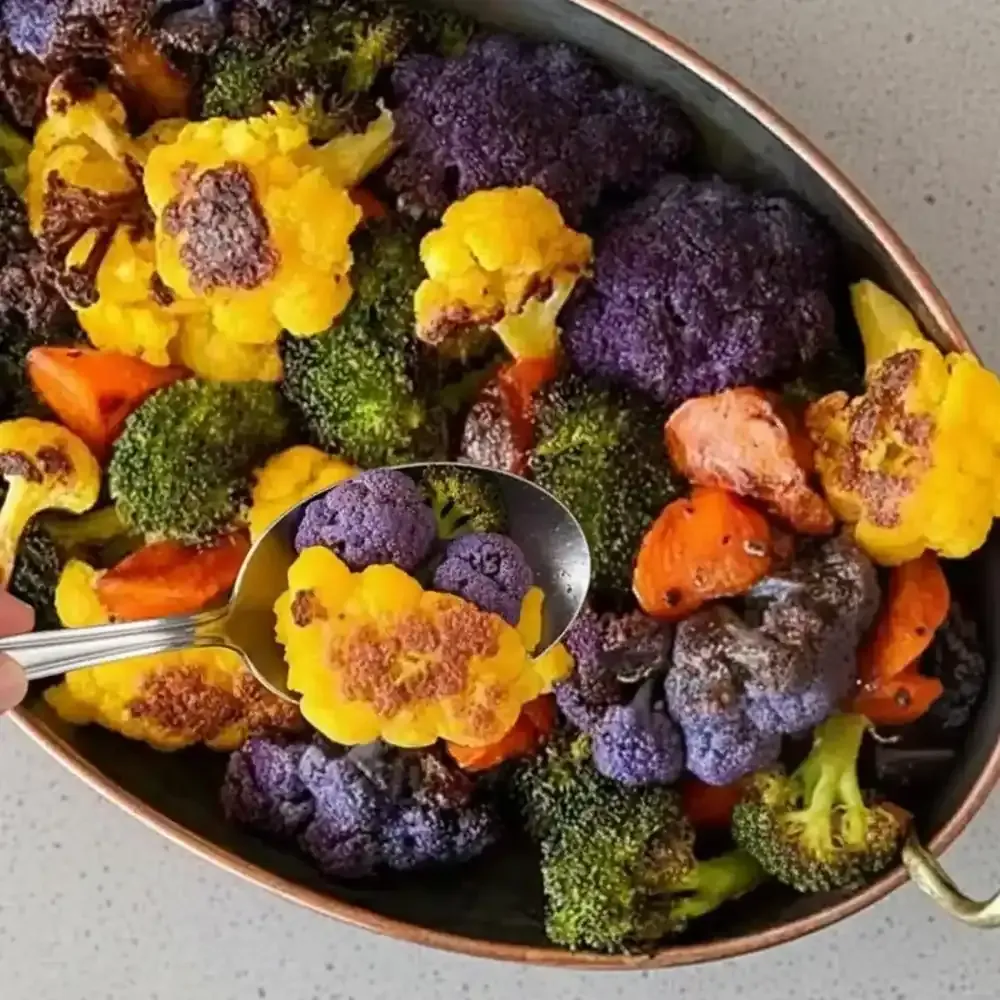 Roasted cauliflower prepared for a seasonal private chef client in Las Vegas
