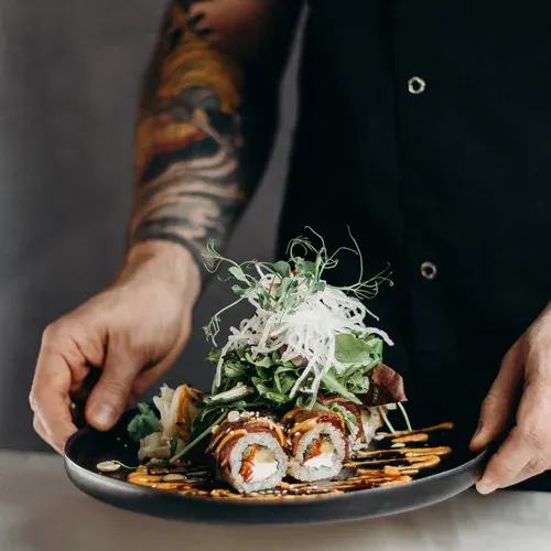 Sushi night platter prepared in-home by a Las Vegas private sushi chef