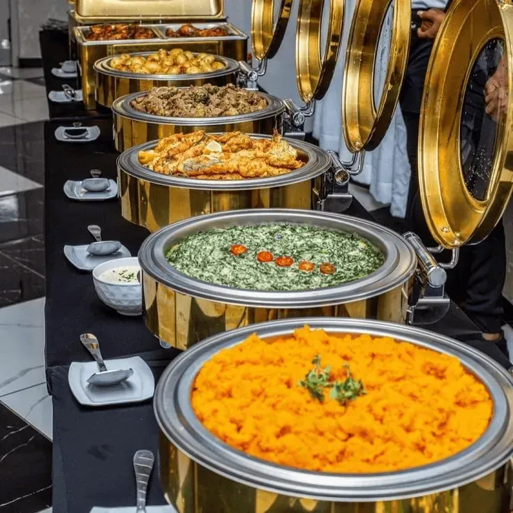 Three-course buffet laid out by a private chef in Las Vegas